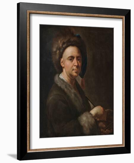 Portrait of the Artist (Oil on Canvas)-Francesco Trevisani-Framed Giclee Print