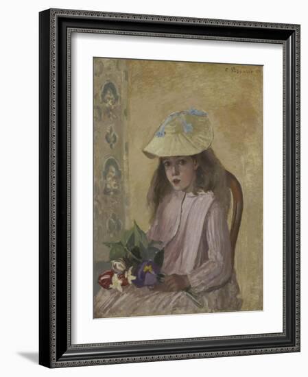 Portrait of the Artist’s Daughter, 1872-Camille Pissarro-Framed Giclee Print