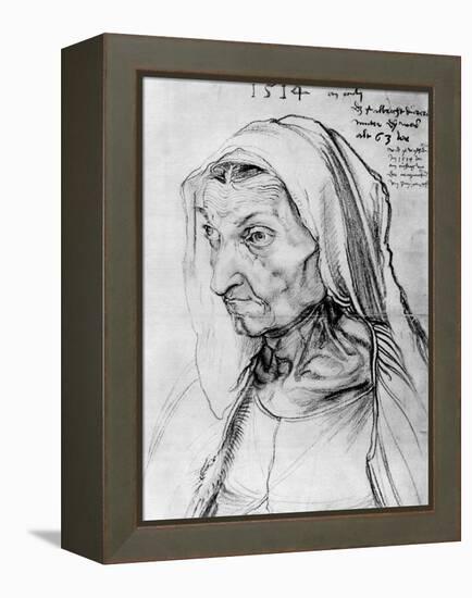 Portrait of the Artist's Mother, 1514-Albrecht Durer-Framed Premier Image Canvas