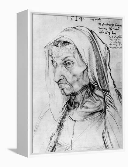 Portrait of the Artist's Mother, 1514-Albrecht Durer-Framed Premier Image Canvas