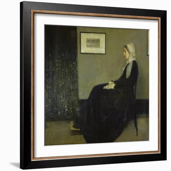 Portrait of the Artist's Mother, 1871-James McNeill Whistler-Framed Giclee Print