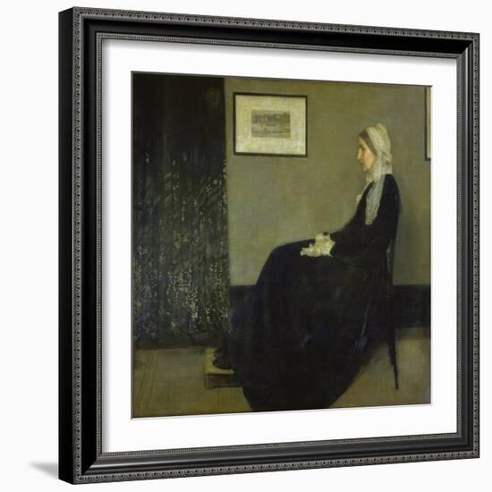 Portrait of the Artist's Mother, 1871-James McNeill Whistler-Framed Giclee Print