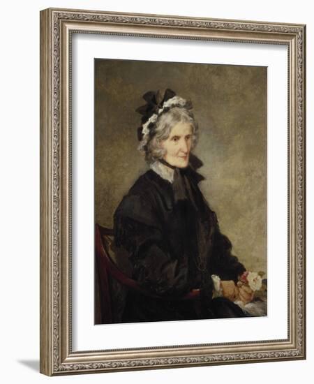 Portrait of the Artist's Mother, 1874-John Gilbert-Framed Giclee Print