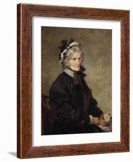 Portrait of the Artist's Mother, 1874-John Gilbert-Framed Giclee Print