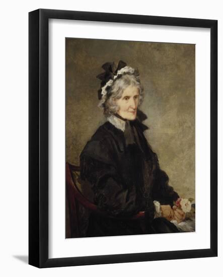 Portrait of the Artist's Mother, 1874-John Gilbert-Framed Giclee Print