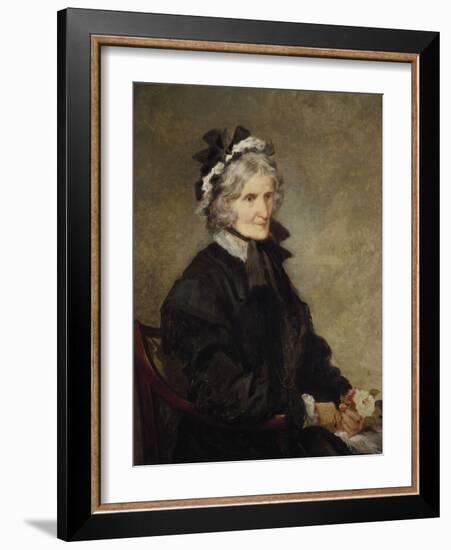 Portrait of the Artist's Mother, 1874-John Gilbert-Framed Giclee Print