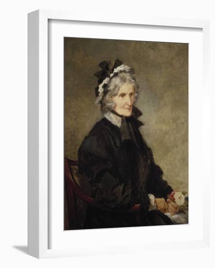 Portrait of the Artist's Mother, 1874-John Gilbert-Framed Giclee Print