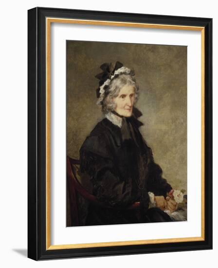 Portrait of the Artist's Mother, 1874-John Gilbert-Framed Giclee Print