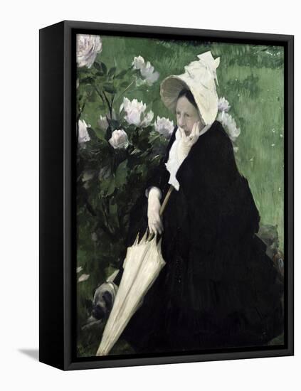 Portrait of the Artist's Mother, 1890-Jacques-emile Blanche-Framed Premier Image Canvas