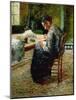 Portrait of the Artist's Mother Sewing, 1885-Charles Angrand-Mounted Giclee Print