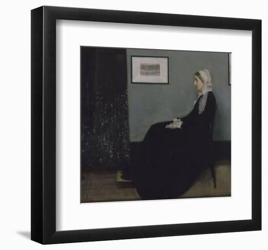 Portrait of the Artist's Mother-James Abbott McNeill Whistler-Framed Art Print