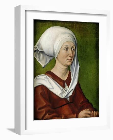 Portrait of the Artist's Mother-Albrecht Dürer-Framed Giclee Print