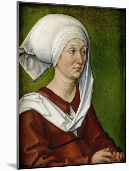 Portrait of the Artist's Mother-Albrecht Dürer-Mounted Giclee Print