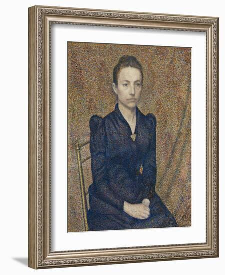 Portrait of the Artist's Sister, 1891-Georges Lemmen-Framed Giclee Print