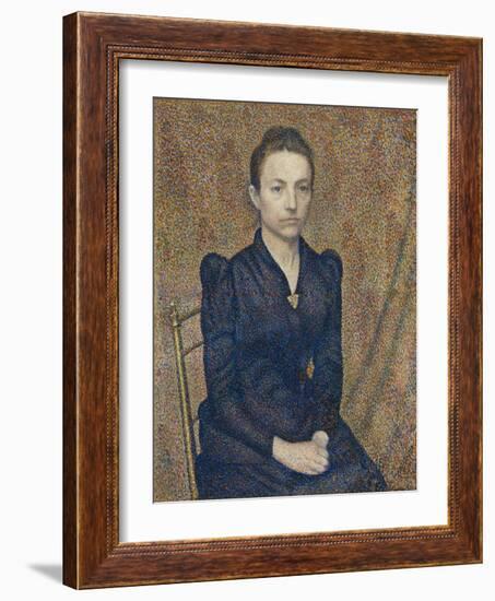 Portrait of the Artist's Sister, 1891-Georges Lemmen-Framed Giclee Print