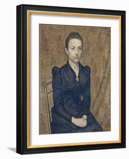 Portrait of the Artist's Sister, 1891-Georges Lemmen-Framed Giclee Print