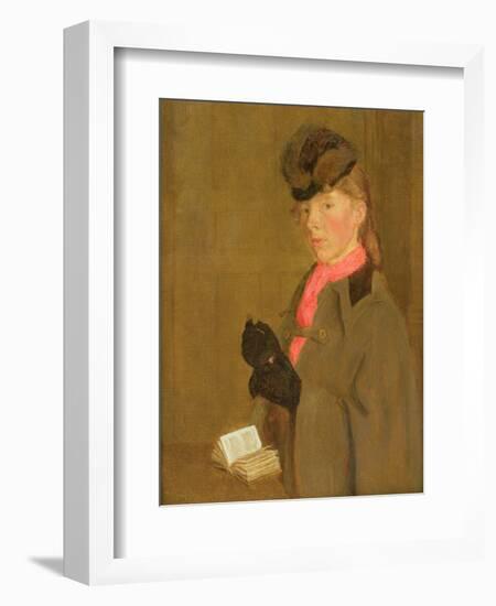 Portrait of the Artist's Sister, Winifred-Gwen John-Framed Giclee Print