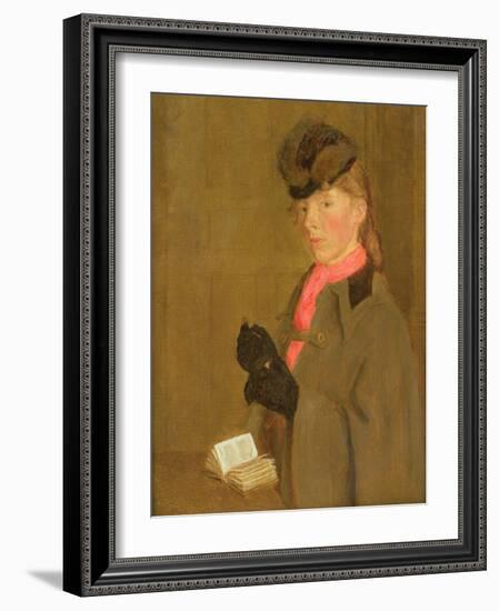 Portrait of the Artist's Sister, Winifred-Gwen John-Framed Giclee Print