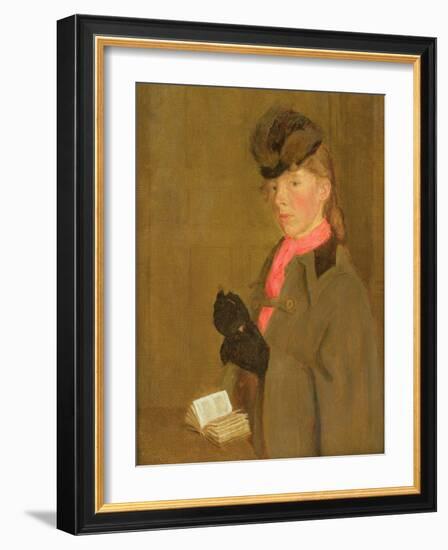 Portrait of the Artist's Sister, Winifred-Gwen John-Framed Giclee Print