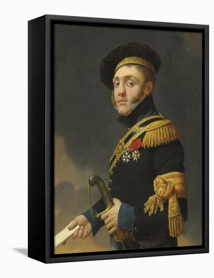 Portrait of the Artist's Son, Antoine-Louis Regnault-Jean-Baptiste Regnault-Framed Premier Image Canvas