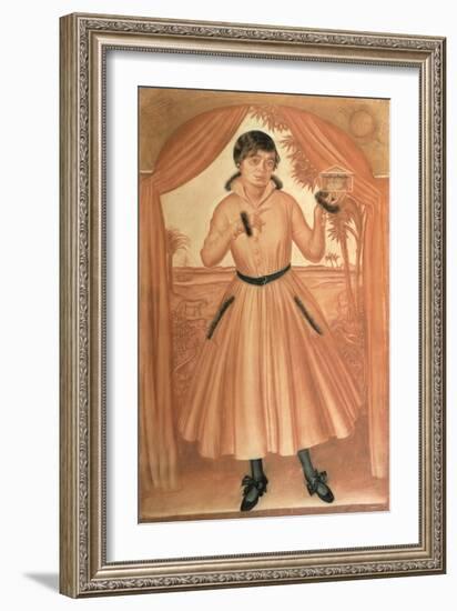 Portrait of the Artist's Wife, C. 1917-Alexander Yevgenyevich Yakovlev-Framed Giclee Print