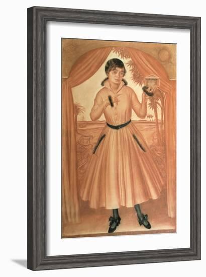 Portrait of the Artist's Wife, C. 1917-Alexander Yevgenyevich Yakovlev-Framed Giclee Print