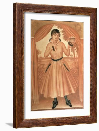 Portrait of the Artist's Wife, C. 1917-Alexander Yevgenyevich Yakovlev-Framed Giclee Print