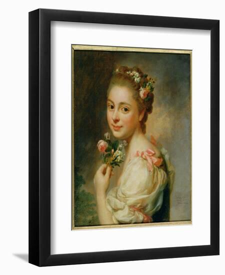 Portrait of the Artist's Wife, Marie Suzanne, 1763-Alexander Roslin-Framed Giclee Print