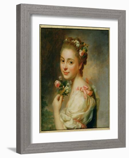 Portrait of the Artist's Wife, Marie Suzanne, 1763-Alexander Roslin-Framed Giclee Print