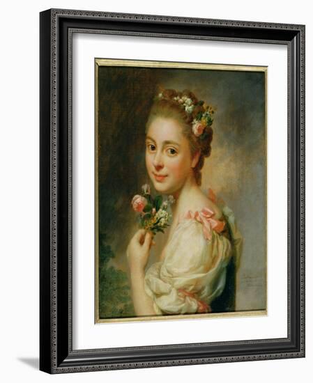 Portrait of the Artist's Wife, Marie Suzanne, 1763-Alexander Roslin-Framed Giclee Print