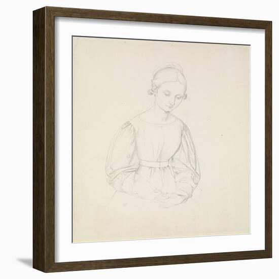 Portrait of the Artist's Wife, Nina, C. 1830-Friedrich Overbeck-Framed Giclee Print