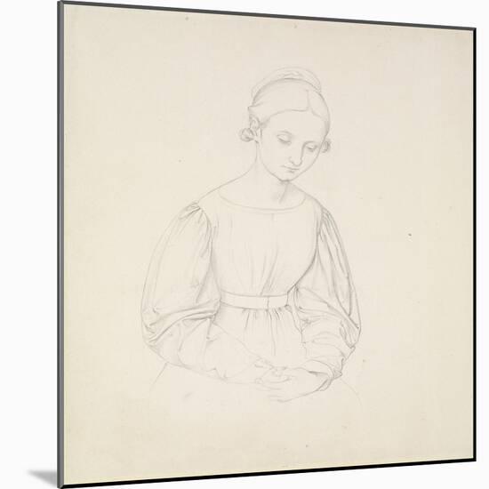 Portrait of the Artist's Wife, Nina, C. 1830-Friedrich Overbeck-Mounted Giclee Print