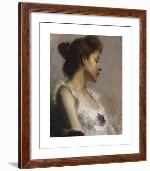 Portrait of the Artist’s Wife-Henry Ossawa Tanner-Framed Premium Giclee Print