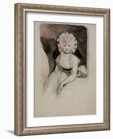 Portrait of the Artist's Wife-Johann Heinrich Fussli-Framed Giclee Print