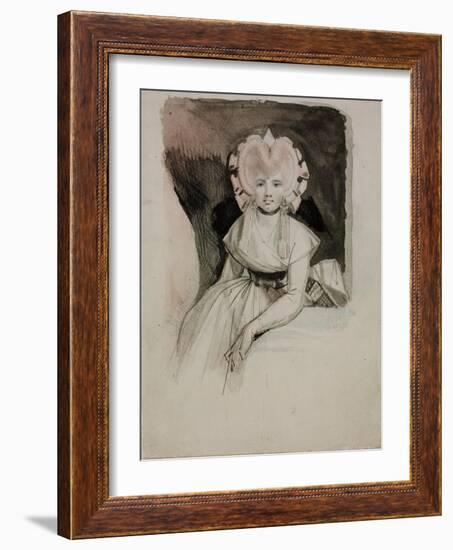 Portrait of the Artist's Wife-Johann Heinrich Fussli-Framed Giclee Print