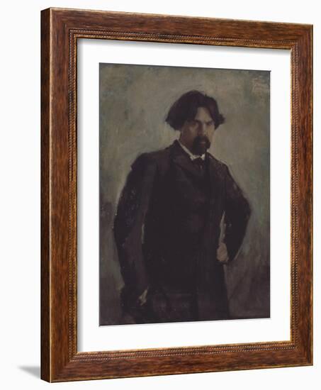 Portrait of the Artist Vasily Surikov (1848-191)-Valentin Alexandrovich Serov-Framed Giclee Print