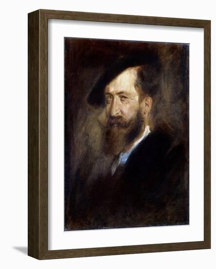 Portrait of the Artist Wilhelm Busch, (1832-190), 1877-1880-Franz Seraph von Lenbach-Framed Giclee Print