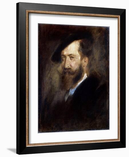 Portrait of the Artist Wilhelm Busch, (1832-190), 1877-1880-Franz Seraph von Lenbach-Framed Giclee Print