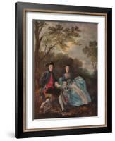 'Portrait of the Artist with his Wife and Daughter', c1748-Thomas Gainsborough-Framed Giclee Print