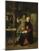 Portrait of the Artist with His Wife Isabella De Wolff in a Tavern, 1661-Gabriel Metsu-Mounted Giclee Print