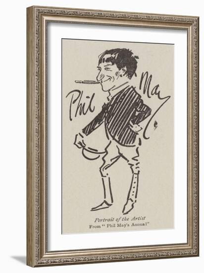Portrait of the Artist-Phil May-Framed Giclee Print