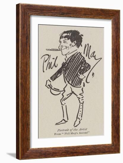 Portrait of the Artist-Phil May-Framed Giclee Print