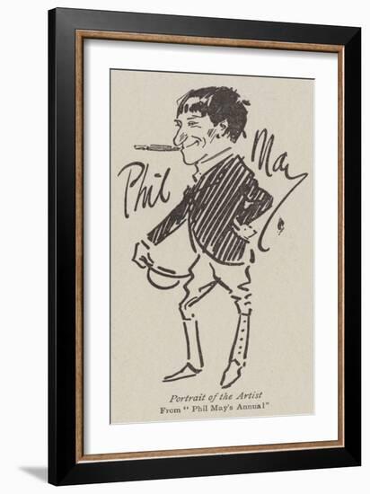 Portrait of the Artist-Phil May-Framed Giclee Print