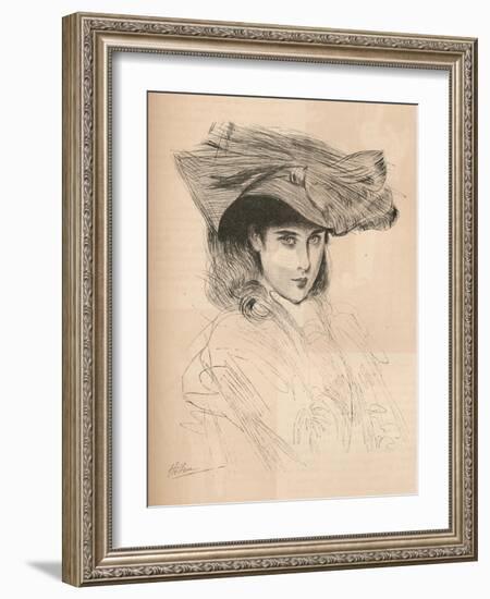 Portrait of the Artists Daughter, C1879-1903, (1903)-Paul Cesar Helleu-Framed Giclee Print