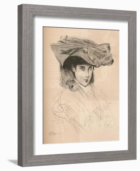 Portrait of the Artists Daughter, C1879-1903, (1903)-Paul Cesar Helleu-Framed Giclee Print