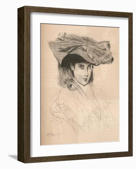 Portrait of the Artists Daughter, C1879-1903, (1903)-Paul Cesar Helleu-Framed Giclee Print