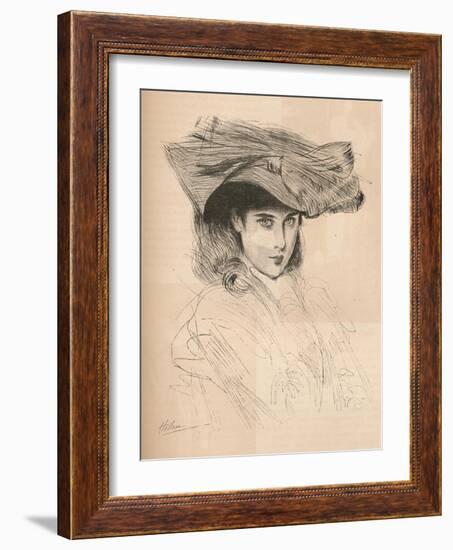 Portrait of the Artists Daughter, C1879-1903, (1903)-Paul Cesar Helleu-Framed Giclee Print