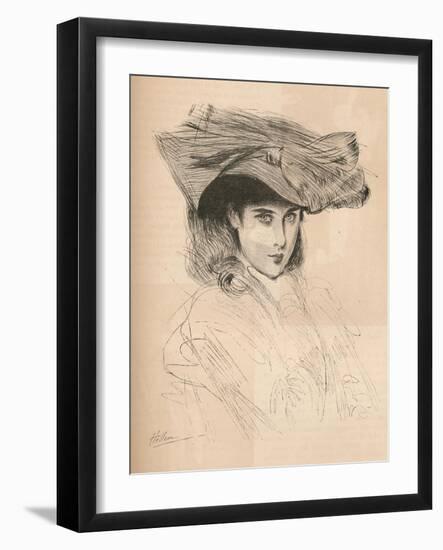 Portrait of the Artists Daughter, C1879-1903, (1903)-Paul Cesar Helleu-Framed Giclee Print