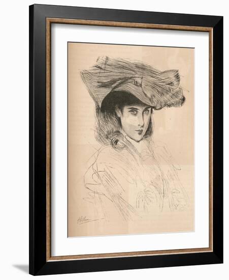 Portrait of the Artists Daughter, C1879-1903, (1903)-Paul Cesar Helleu-Framed Giclee Print