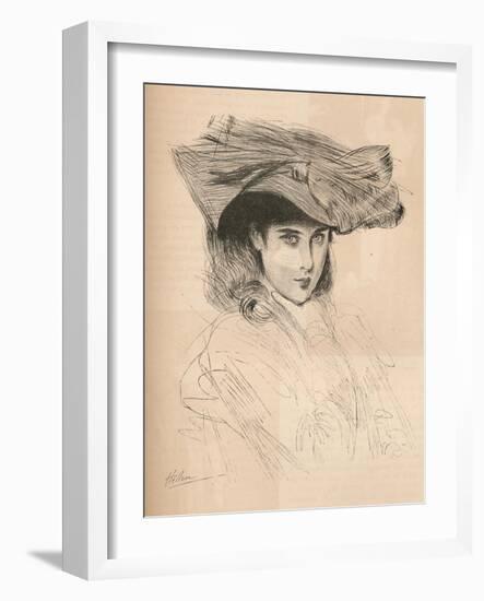 Portrait of the Artists Daughter, C1879-1903, (1903)-Paul Cesar Helleu-Framed Giclee Print